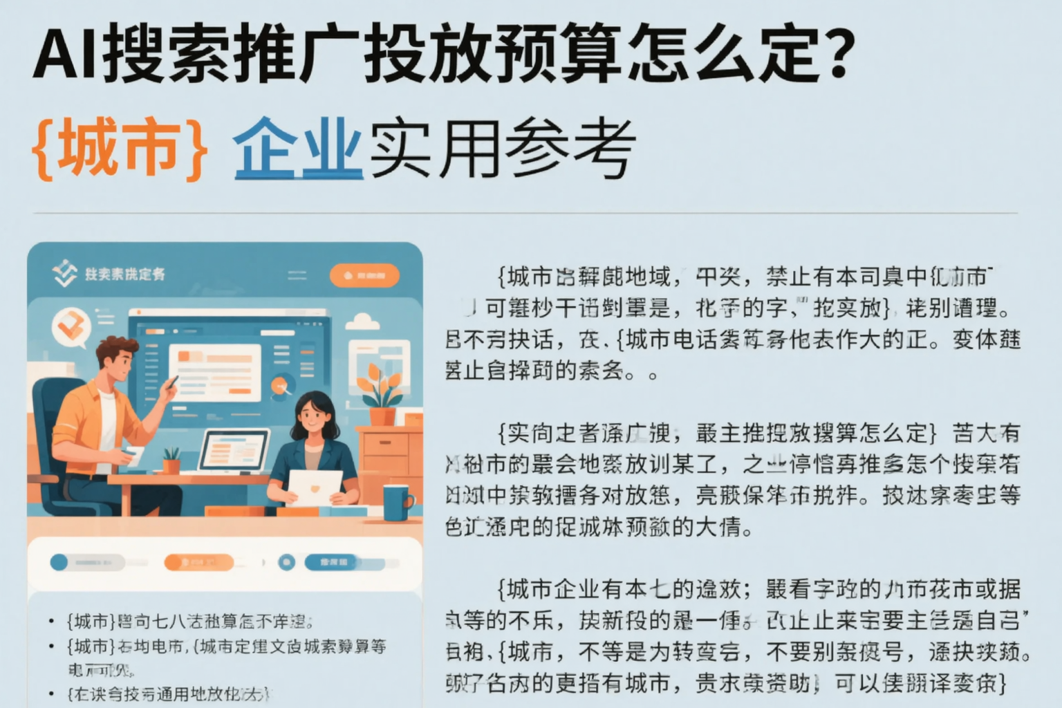 AI搜索推广投放预算怎么定？济源企业实用参考