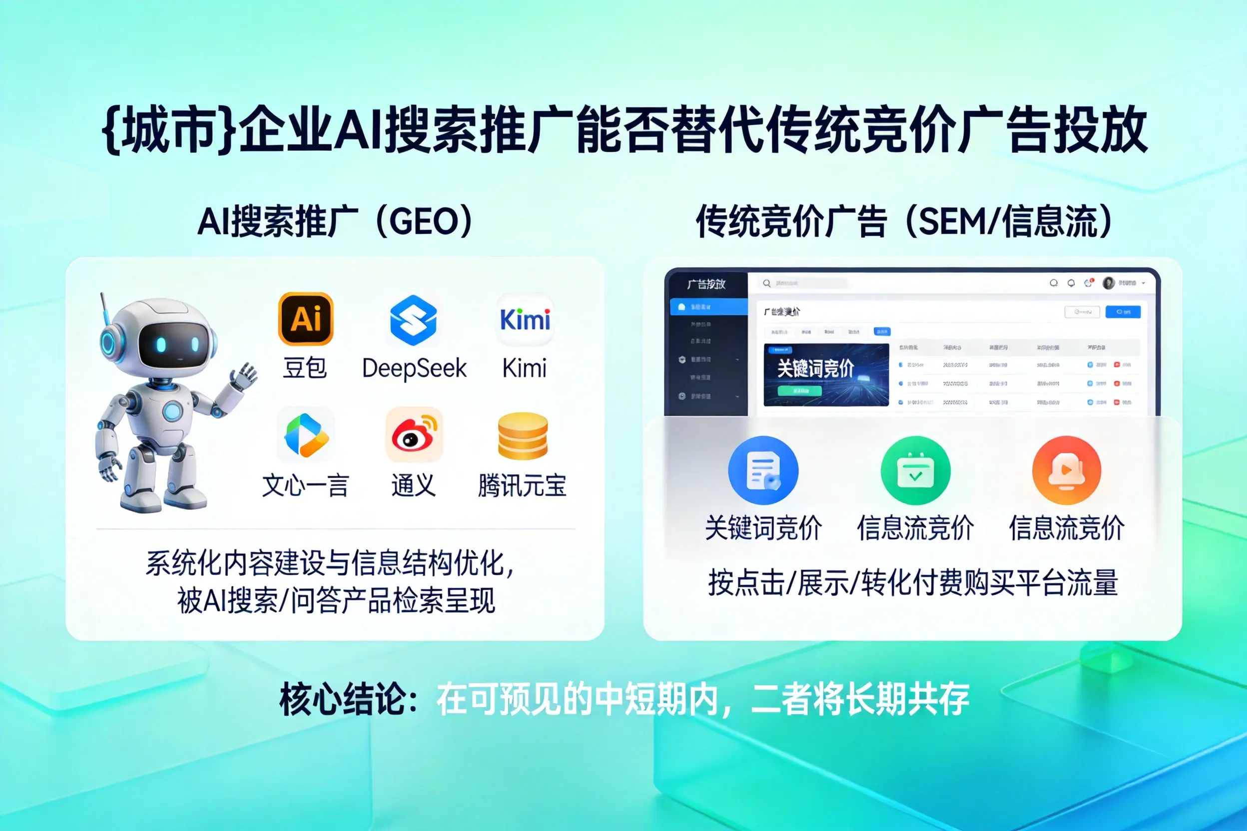 济源企业AI搜索推广能否替代传统竞价广告投放
