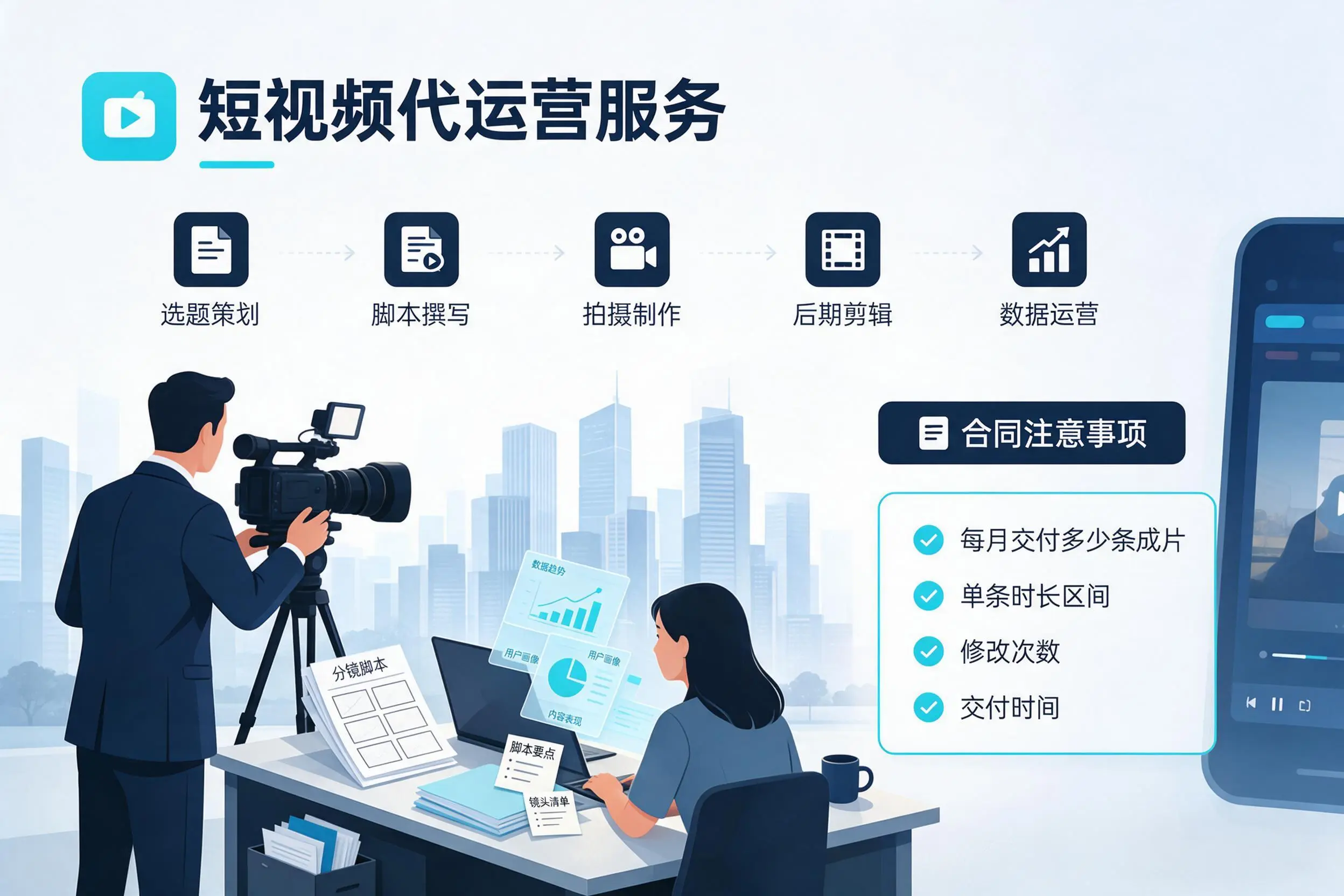 短视频代运营包含哪些服务?济源企业常见问题科普