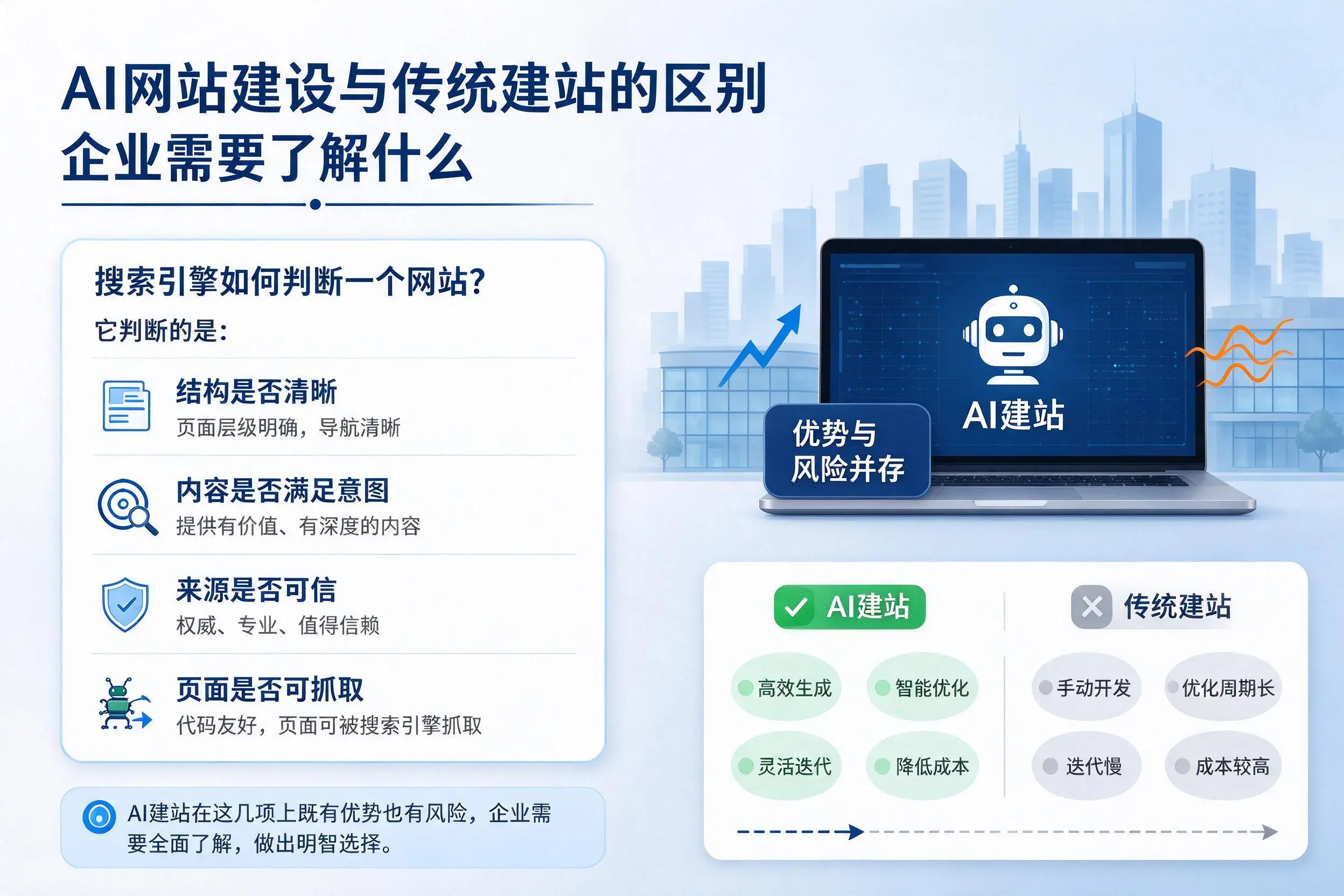 AI网站建设与传统建站的区别,济源企业需要了解什么