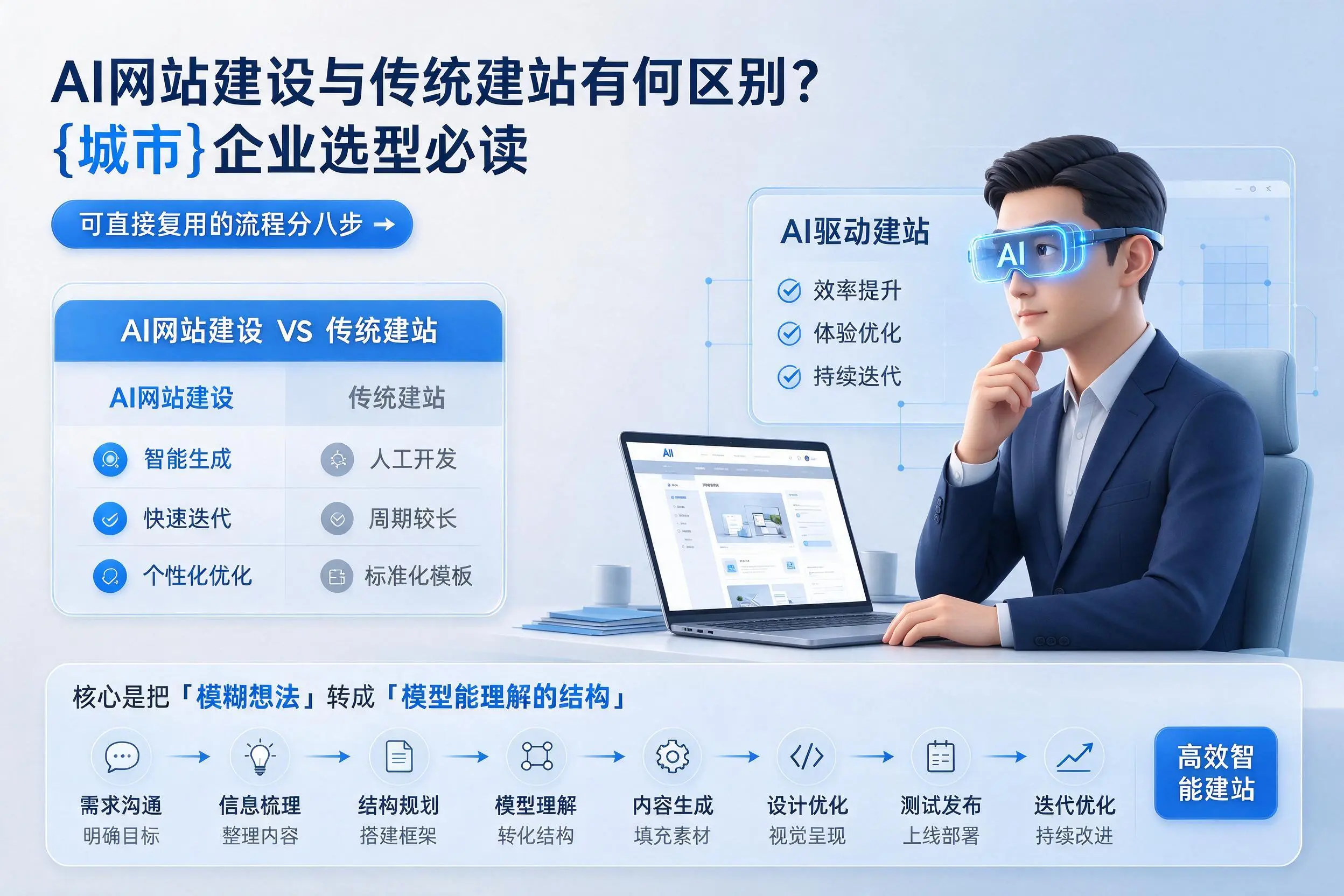 AI网站建设与传统建站有何区别？济源企业选型必读