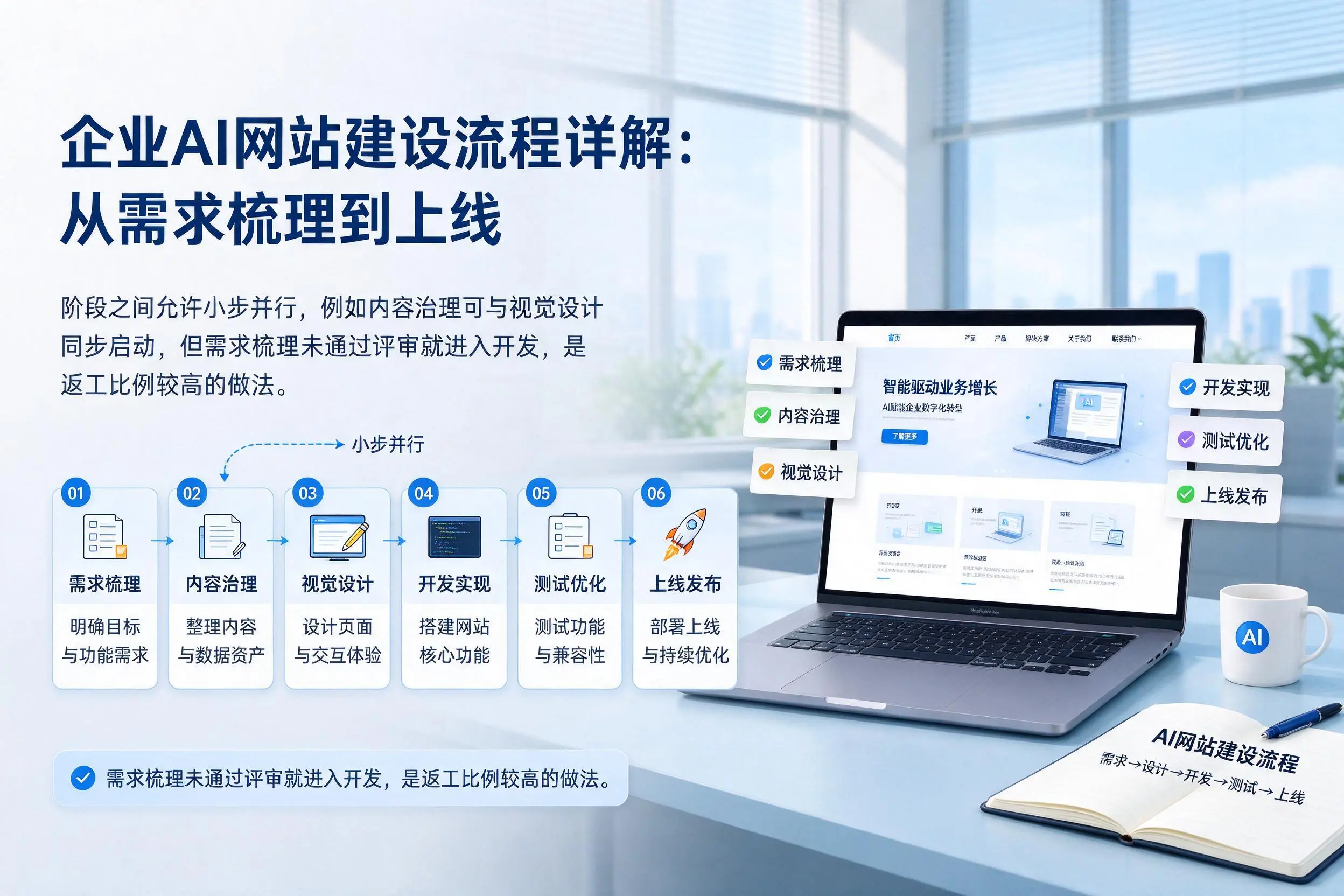 济源企业AI网站建设流程详解：从需求梳理到上线